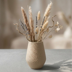EXESA Vase | Vaso di Design con Texture Buggiardata Ispirata al Fabbro