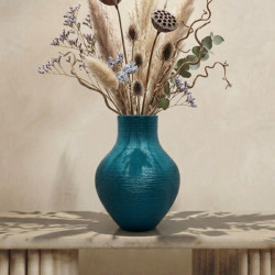 RELICTA Vase | Vaso di Design con Striature Tornio e Texture Materica